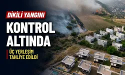 Çandarlı’da büyük yangın kontrol altında: Siteler tahliye edildi