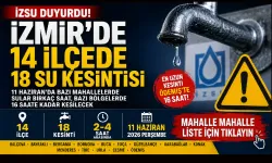 İzmir’de 14 ilçede 18 su kesintisi: İZSU mahalle mahalle duyurdu