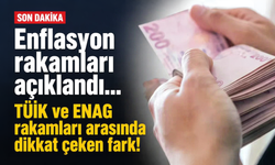 Enflasyon rakamları açıklandı... TÜİK ve ENAG rakamları arasında dikkat çeken fark!