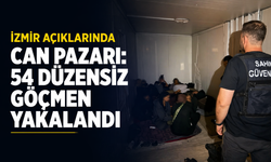İzmir açıklarında can pazarı: 54 düzensiz göçmen yakalandı