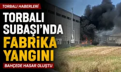 Torbalı Subaşı’nda fabrika yangını: Bahçede hasar oluştu