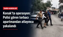 Konak’ta operasyon: Polisi gören torbacı apartmandan atlayınca yakalandı