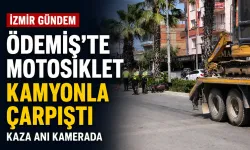 Ödemiş’te feci kaza: Refüjden çıkan motosiklet kamyonla çarpıştı