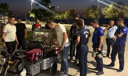 Karantina Parkı’nda seyyar satıcılara zabıta ve polis denetimi