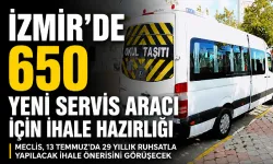 İzmir’de 650 yeni servis aracı için ihale hazırlığı