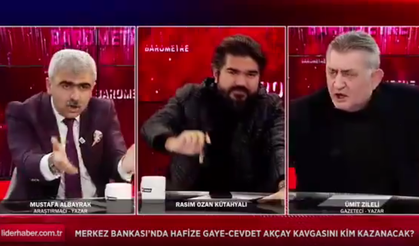 Rasim Ozan Kütahyalı'nın programında küfürlü kavga! 'Senin çalıştığın yerin taaa amk...'