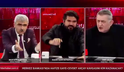 Rasim Ozan Kütahyalı'nın programında küfürlü kavga