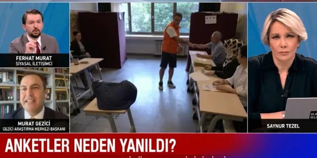Canlı yayında anket gerilimi! Ferhat Murat ile Murat Gezici birbirine girdi
