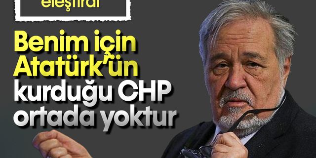 İlber Ortaylı'dan CHP'ye sert sözler! "Benim için Atatürk'ün kurduğu CHP ortada yoktur"