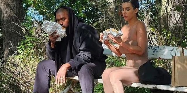 Kanye West ile eşi Türk dönercisinde kuyruğa girdi