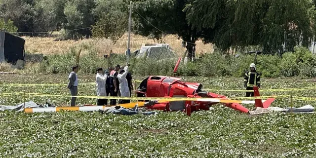 Ankara'da eğitim helikopteri düştü: Pilot hayatını kaybetti!