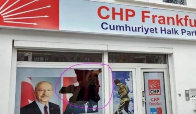 Almanya'da CHP Frankfurt Birliği ofisine saldırı