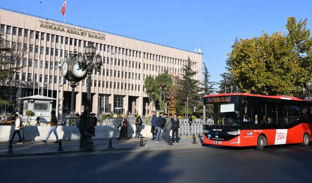 Ankara'da adliye binaları arasında  ring seferleri başladı