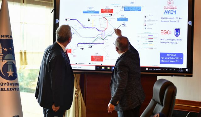 Ankara'da yapılacak 3 yeni metro hattı için imzalar atıldı