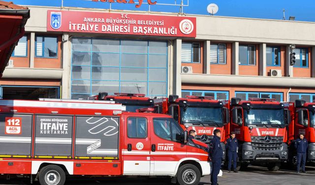 Ankara İtfaiyesi araç filosunu güçlendiriyor