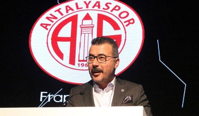 Antalyaspor'da Başkan Aziz Çetin istifa etti