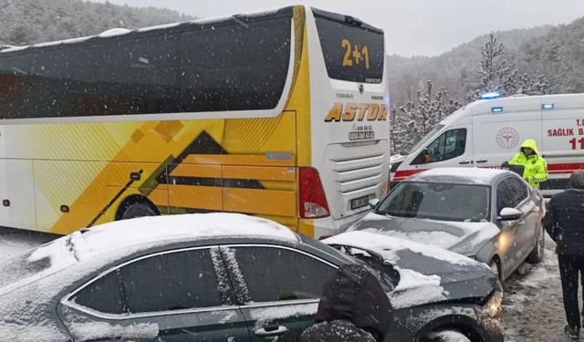 Bolu'da zincirleme trafik kazası!