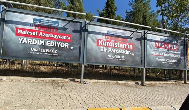 CHP aleyhinde afişleri basan şirketten açıklama geldi