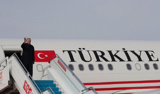 Cumhurbaşkanı Erdoğan FIFA Dünya Kupası finali için Doha'ya gitti