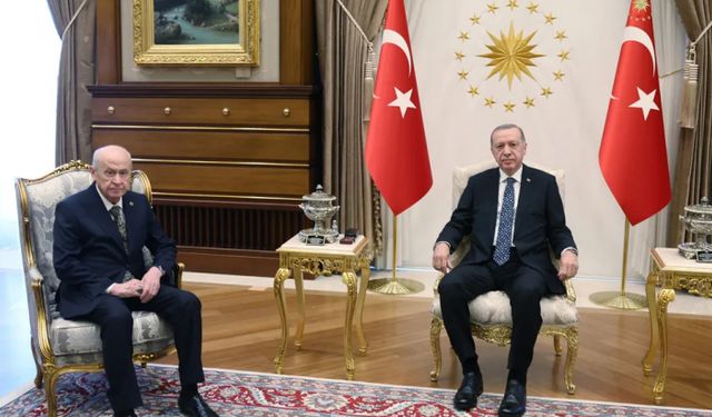 Cumhurbaşkanı Erdoğan MHP lideri Bahçeli ile buluştu