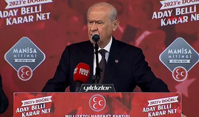 Devlet Bahçeli Manisa'da esti gürledi! TSK'ya iftira atıldı, CHP'den destek geldi