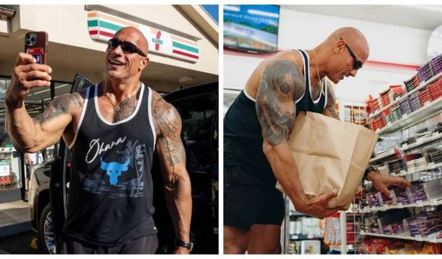 Dwayne Johnson, geçmişte hırsızlık yaptığı marketteki tüm çikolataları satın aldı