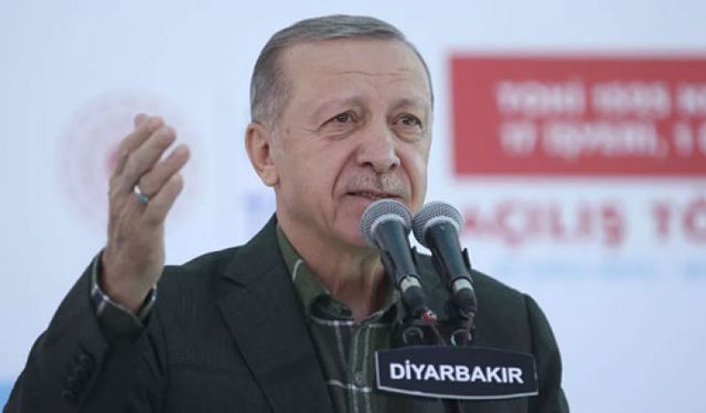 Erdoğan'a Diyarbakır'da gençlerden Biji Serok Erdoğan sloganları