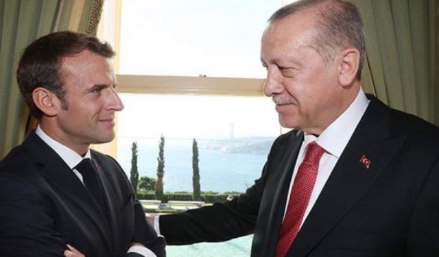 Erdoğan Biden'ın ardından Macron'la bir araya geldi