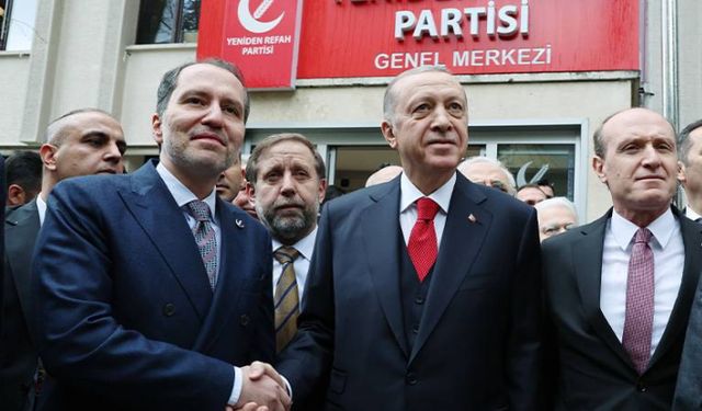 Erdoğan'dan Cumhur İttifakı'na katılan Yeniden Refah Partisi'ne ziyaret