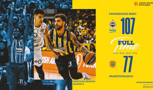 Fenerbahçe Beko Panathinaikos’u parkeye serdi