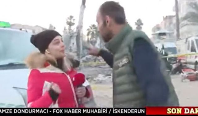 Fox Tv muhabiri ve depremzede arasıdaki diyalog gündem oldu!