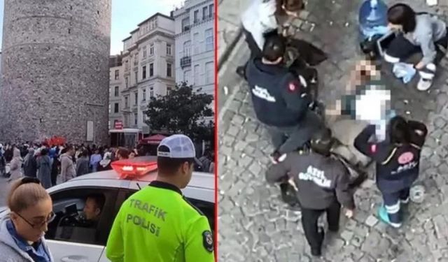 Galata Kulesi'nde feci ölüm! Göçmen canına kıydı