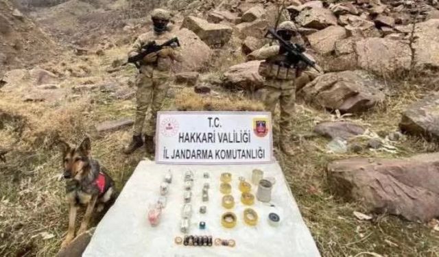 Hakkari'de 16 adet patlayıcı ele geçirildi