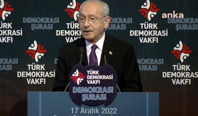 Kılıçdaroğlu 'Demokrasi Şurası'nda konuştu: 'Adalet kazanacak'