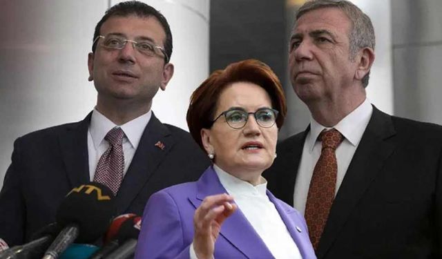 Mansur Yavaş ve Ekrem İmamoğlu Meral Akşener ile görüşmek için İYİ Parti Genel Merkezi'nde