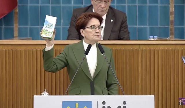 Meral Akşener kürsüde elma, peynir, yumurta gösterip tek tek fiyat artışlarını anlattı!