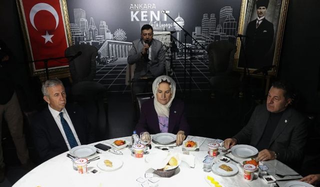 Meral Akşener ve Mansur Yavaş Ankara'da iftarda bir araya geldi