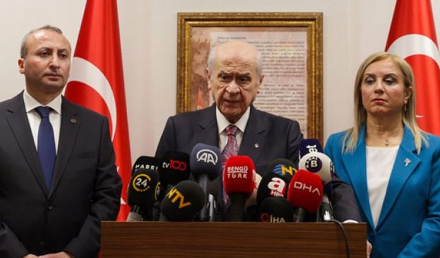 MHP Lideri Devlet Bahçeli'den Erdoğan'ın anayasa çıkışına destek