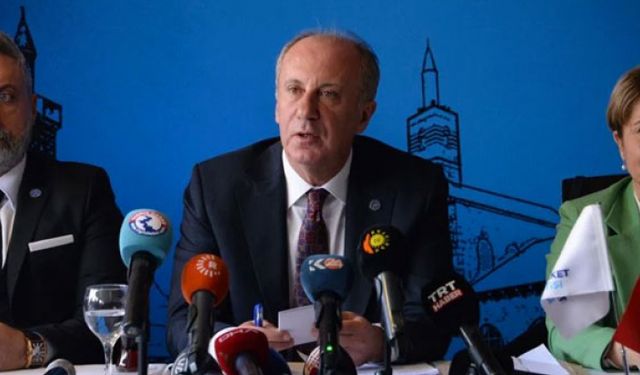 Muharrem İnce: Bütün muhalefet Ekrem İmamoğlu’na sahip çıkmalı