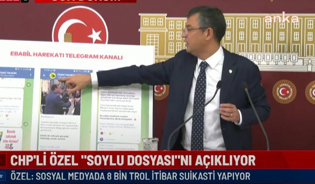 Özgür Özel Süleyman Soylu dosyasını açıkladı! Trol ordusunun başındaki isim Emin Şen