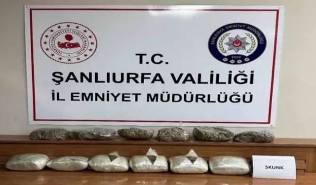 Şanlıurfa'da uyuşturucu operasyonu