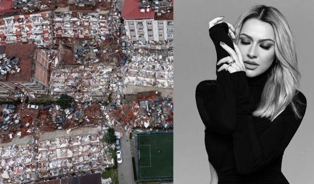 Şarkıcı Hadise deprem için çağrı yaptı! Lütfen dünya bize yardım etsin