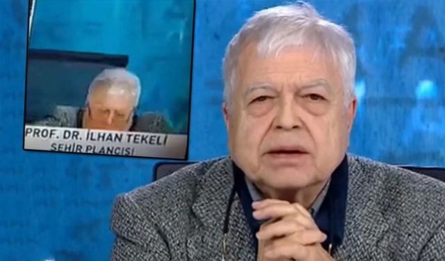 Şehir plancısı Prof. Dr. İlhan Tekeli canlı yayında sandalyeden düştü!