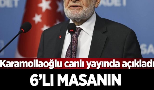 6'lı masanın cumhurbaşkanı adayı kim? Temel Karamollaoğlu katıldığı canlı yayında konuştu