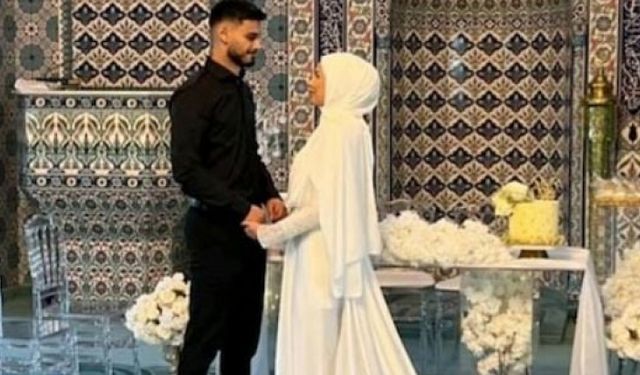 Tartışma yaratan görüntüler! Camide nikah kıyıp pasta kestiler