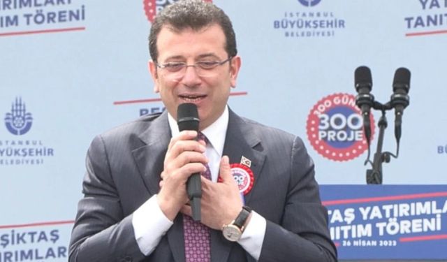 Ekrem İmamoğlu'ndan açılan pankarta itiraz