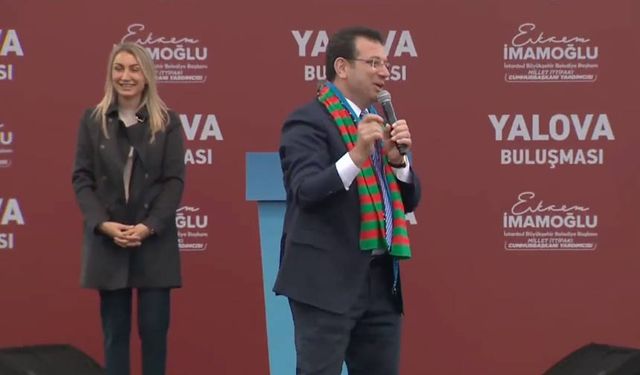 Yalova'da Ekrem İmamoğlu'nun Dilek İmamoğlu'na sözleri olay dolu