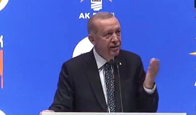 Erdoğan kendisi için açılan pankarta böyle kızdı!