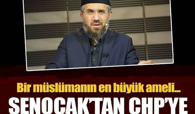 İlahiyatçı İhsan Şenocak'tan CHP'ye düşmanlık çağrısı