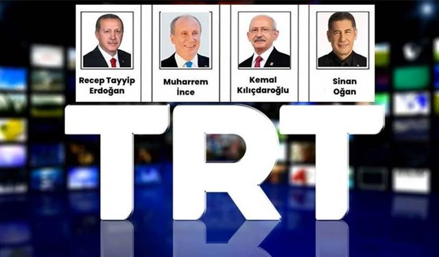 YSK adayların TRT’deki propaganda konuşma sırasını belirledi. İşte sıralama!